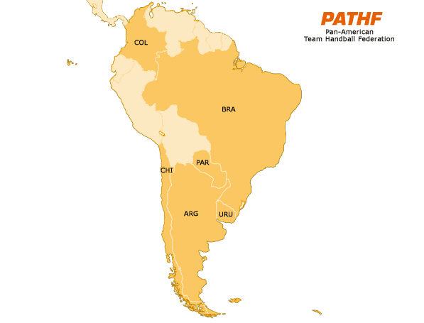 Handball Map of South America / PATHF